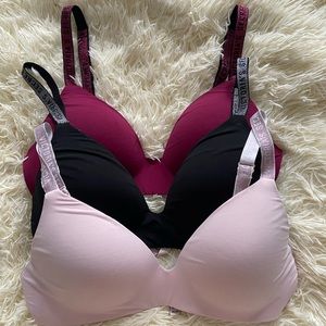 Victoria Secret Wireless Glitter bras